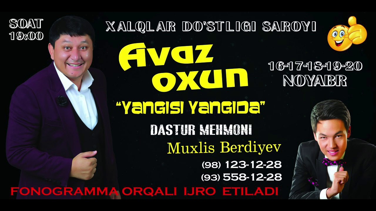 Avaz Oxun Yangisi Yangida Nomli Konsert Dasturi 2018